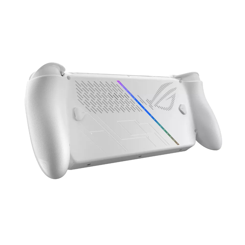 ROG Xbox Ally blanche – Console portable 7” 120 Hz VRR vue arrière du contrôleur en couleur blanche