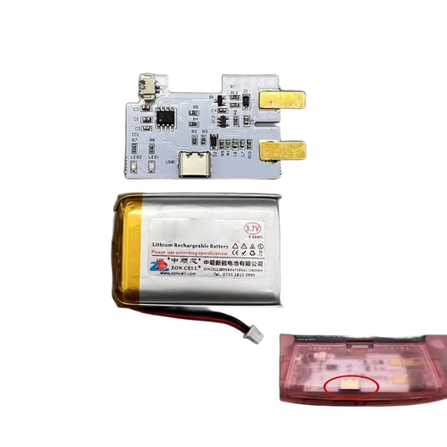Wiederaufladbarer Akku 1500 mAh für Game Boy Advance, Color, Pocket