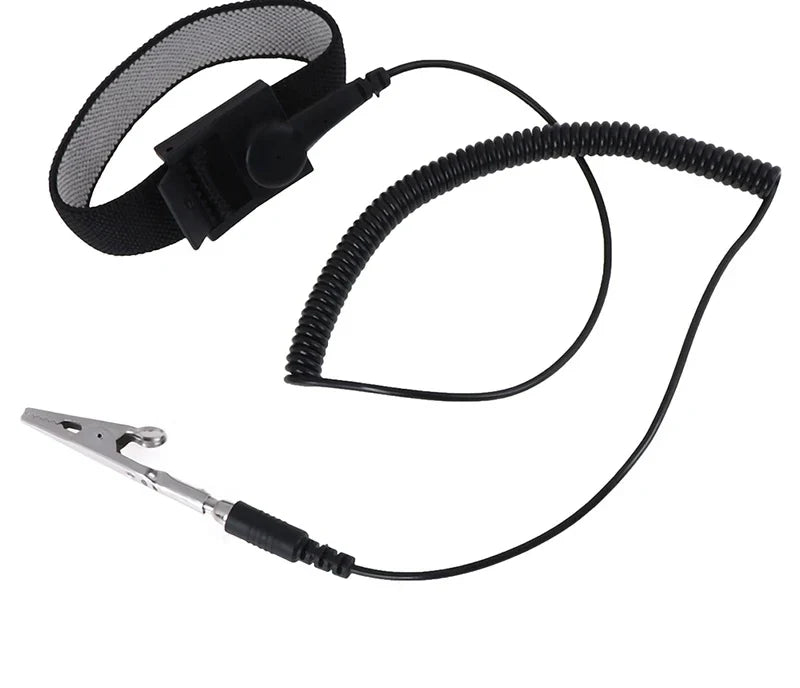 Bracelet antistatique ESD réglable, cordon de mise à la terre 1,8 m, protection des composants électroniques — visuel 2