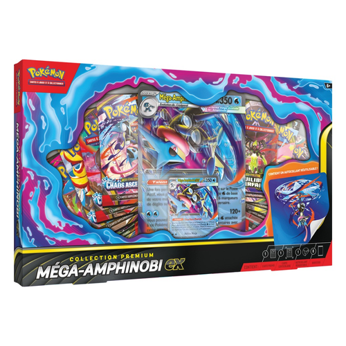 Coffret Premium Pokémon Méga-Amphinobi-ex — 8 boosters et cartes promo