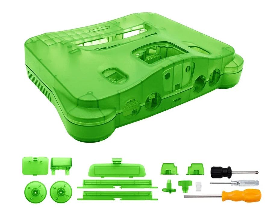 BitFunx translucent shell for N64, clear cyan — image 34