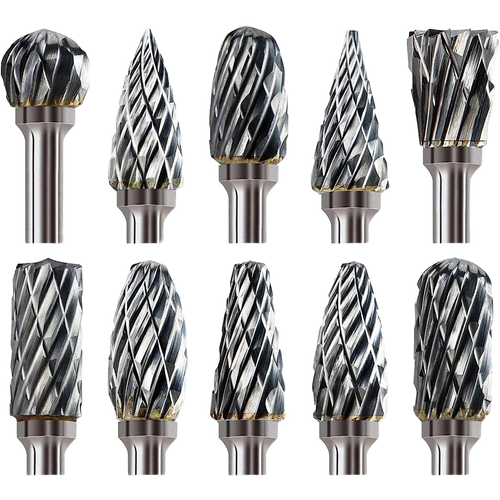 Hartmetall-Frässtifte 3,2 mm — 10er-Set für Rotationswerkzeug
