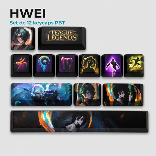 Hwei League of Legends Keycaps – ein Set, das vor der Kamera gut aussieht