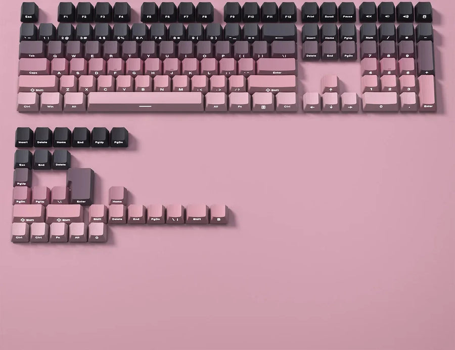 Jeu de keycaps PBT double injection, profil OEM, impression sur la face avant, clavier MX — visuel 3