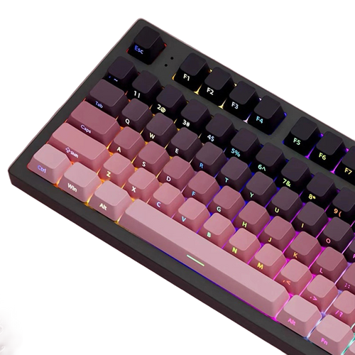 PBT-Keycaps im OEM-Profil, seitlich bedruckt — 130 Tasten, MX