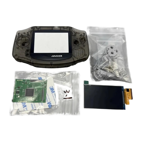 2.9-inch IPS screen and shell kit for Game Boy Advance — no cutting