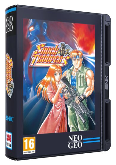 Boîtier de la cartouche NeoGeo Shock Troopers