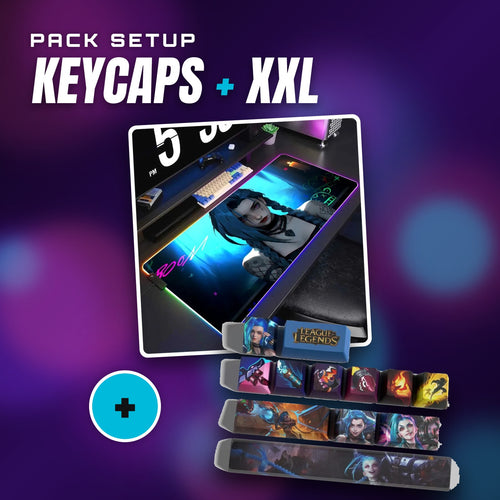 Jinx-Setup-Set – Jinx-Keycaps + XXL-Mauspad Jinx RGB