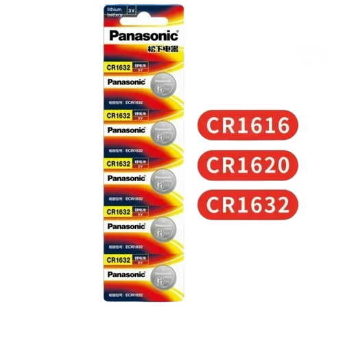 3-V-Lithium-Knopfzellen CR1616, CR1620, CR1632 — für Retro-Spielstände