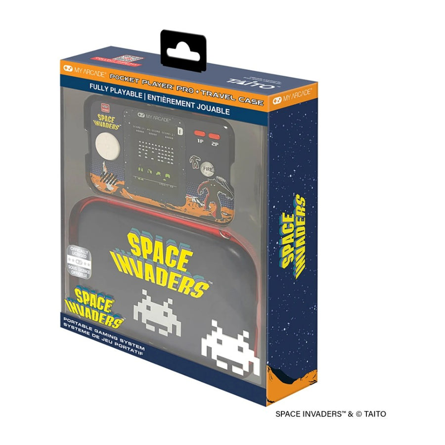 Pocket Player Pro My Arcade, console de poche à écran vertical 2,75 pouces, édition Space Invaders