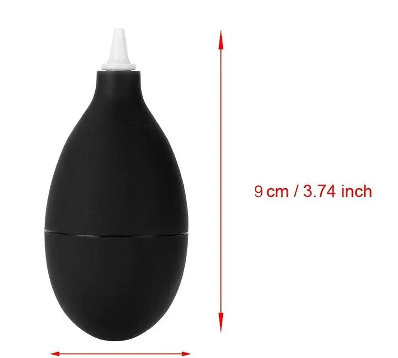 Soufflette à poussière en caoutchouc noir pour nettoyer consoles et cartouches — visuel 3