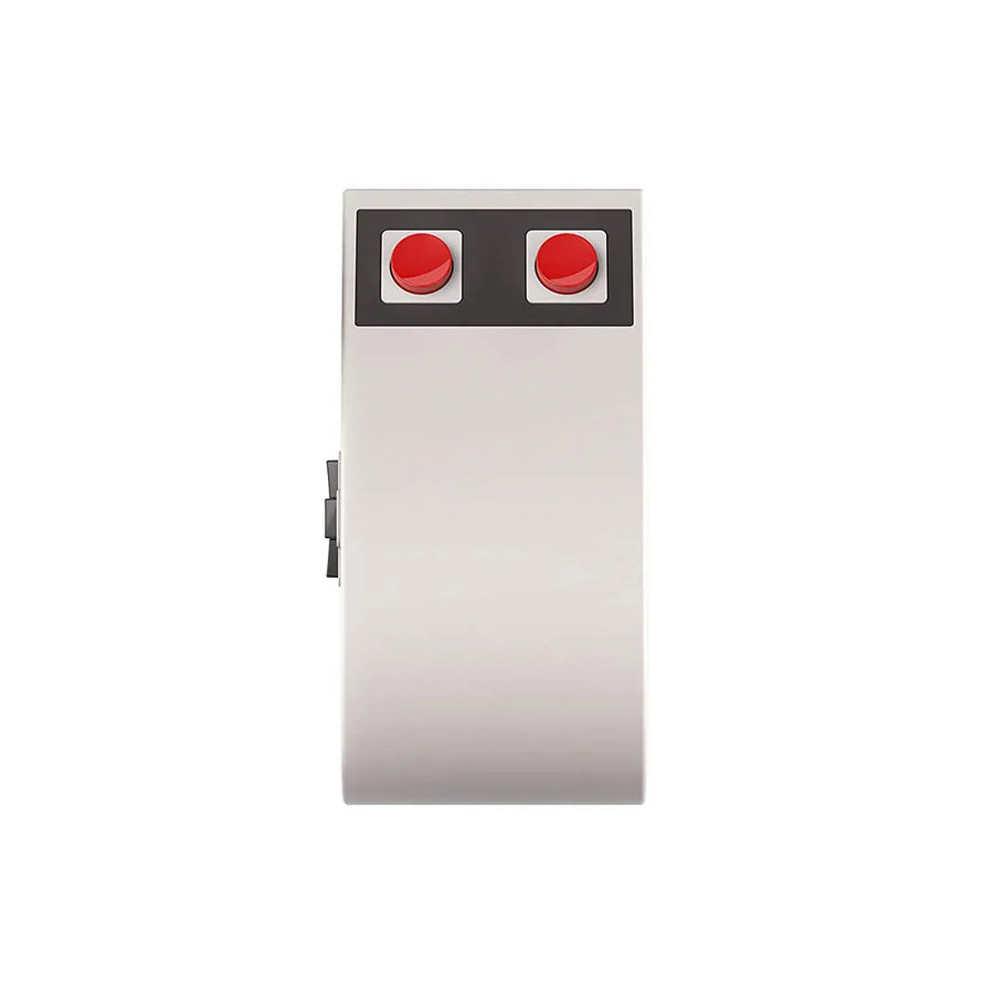 8BitDo N30 mouse from above, black band and red buttons