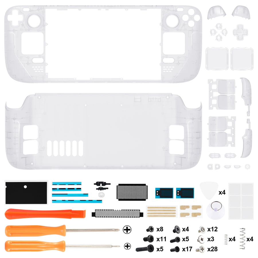 eXtremeRate full shell for Steam Deck LCD, clear — image 40