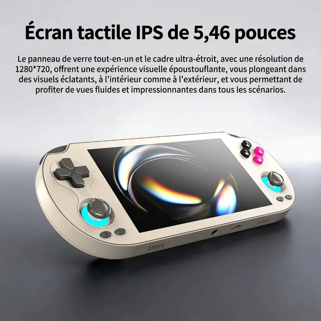 Anbernic RG VITA Console Portable Rétro - Écran IPS 5" HD, Android, Émulation PSP/PS1/N64, 128Go, Batterie 5000mAh