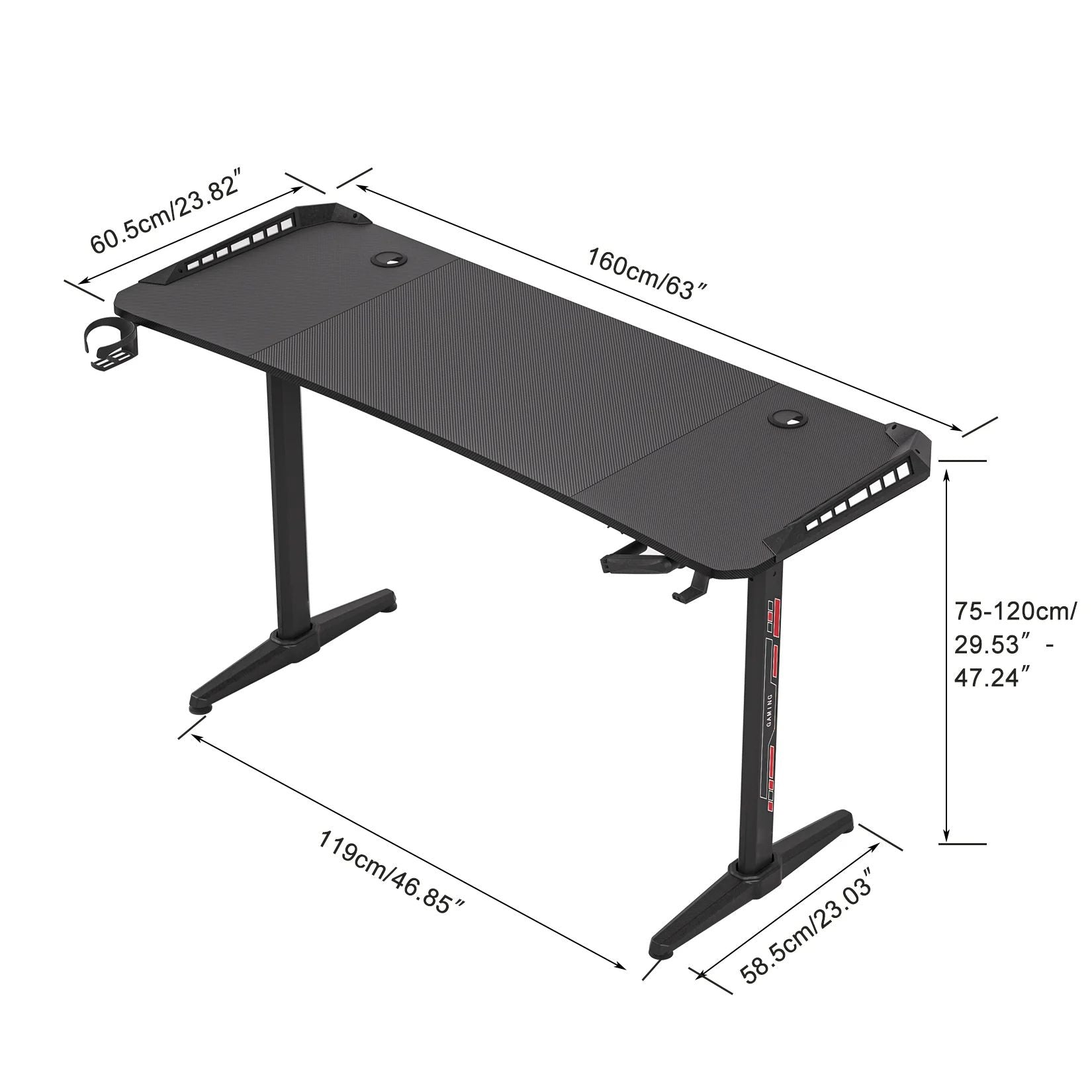 Bureau gamer mensuration pour une installation parfaite
