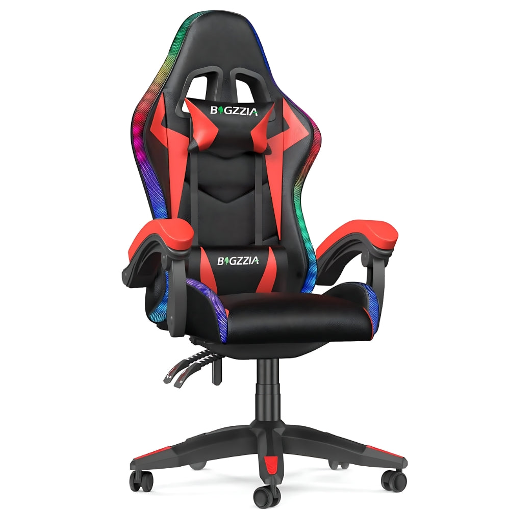 Chaise Gamer avec éclairage RGB, parfait pour les sessions de jeu intensives
