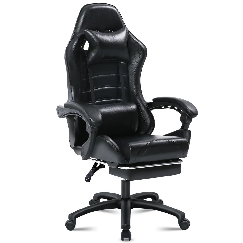Chaise gamer noir en PU Cuir 