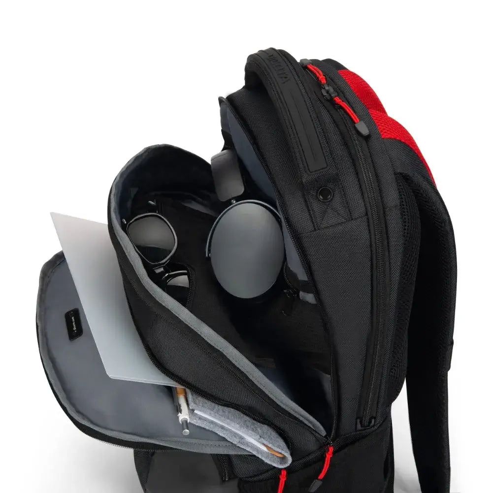 Intérieur du DICOTA Seeker II avec ordinateur portable 16 pouces