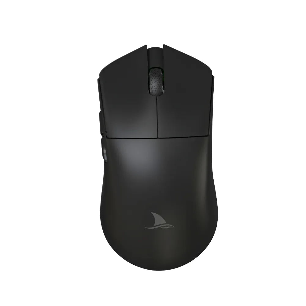 Vue avant de la souris Darmoshark M3 Noir