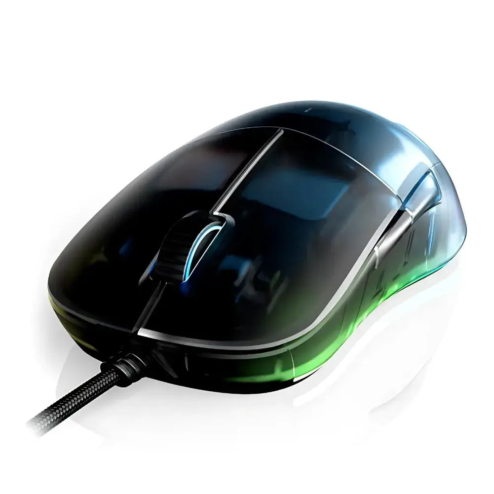 Endgame Gear XM1 Dark Frost RGB Souris Gamer filaire ultra-réactive avec design translucide.
