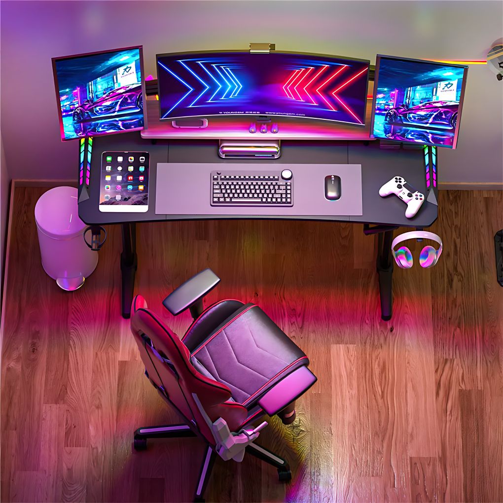 Bureau gamer led rgb parfait pour une gaming zone