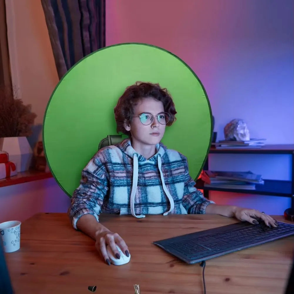 Fond vert pliable en live