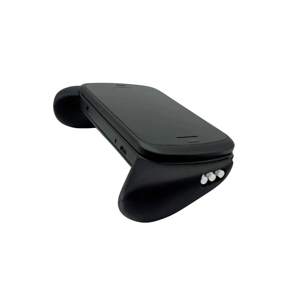 Grip pour Anbernic RG-Slide vue latérale, ergonomique et antidérapant pour un confort optimal.