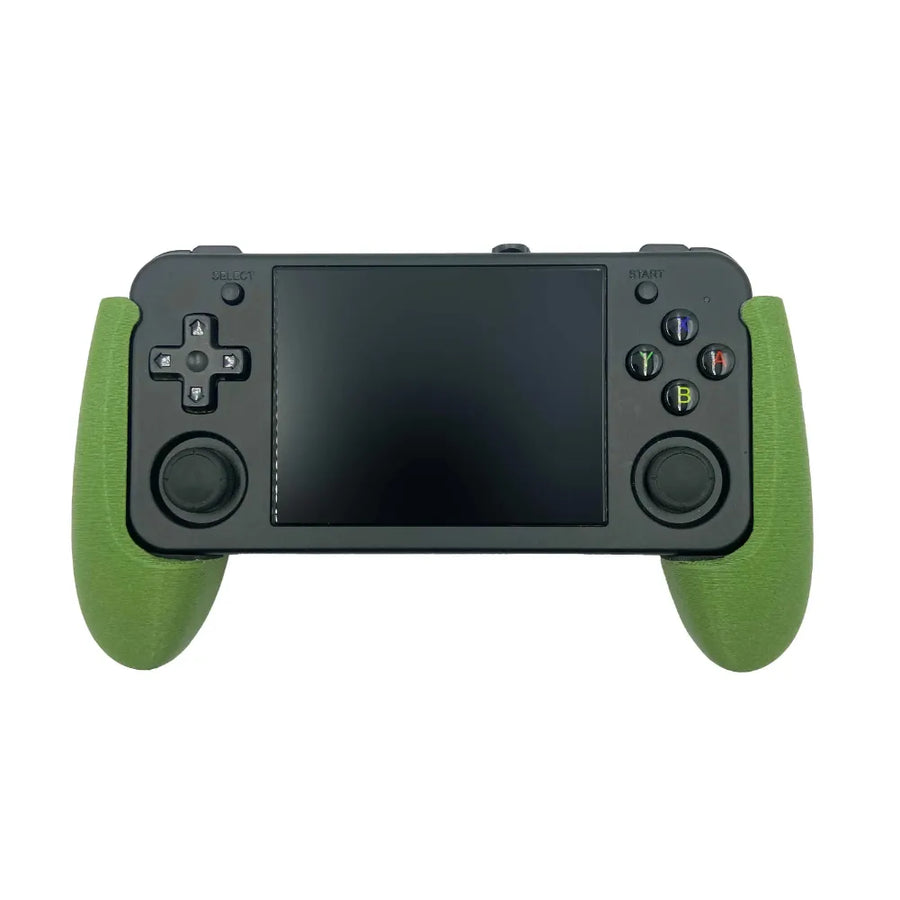 Grip pour console portable RG35XX H avec revêtement anti-glisse et ergonomique pour un confort de jeu optimal.