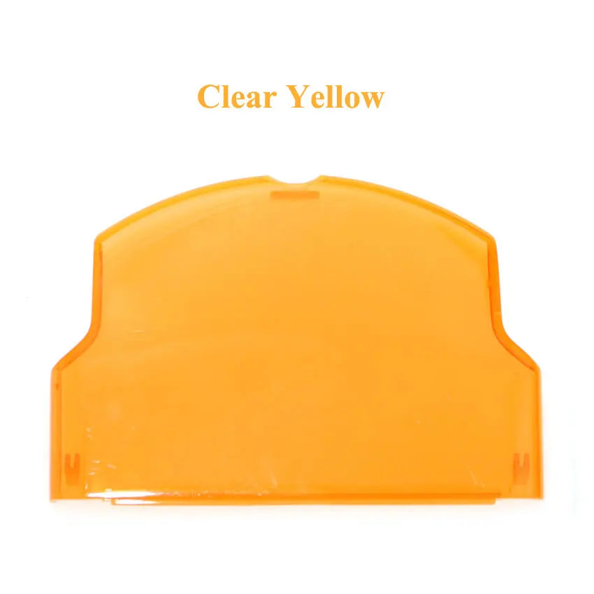 Cache de batterie de remplacement pour PSP 2000 et 3000, pièce plastique clipsable — Jaune transparent