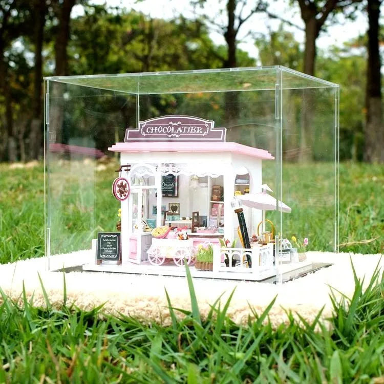 Vitrine en acrylique transparent à assembler pour figurines et objets de collection — visuel 16
