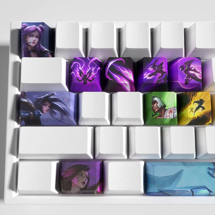Kai'Sa, and the rest of your desk — Kaisa League of Legends Keycaps – Set of 12 PBT Keycaps for Mechanical Keyboards