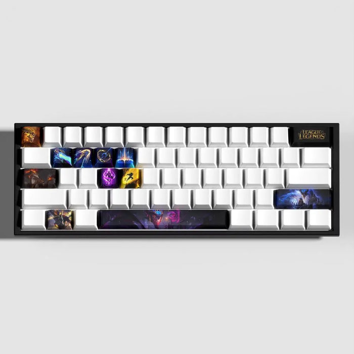 Sublimationsbedrucktes PBT und die Beleuchtung — Aurelion Sol League of Legends Tastenkappen – 12er-Set PBT-Tastenkappen