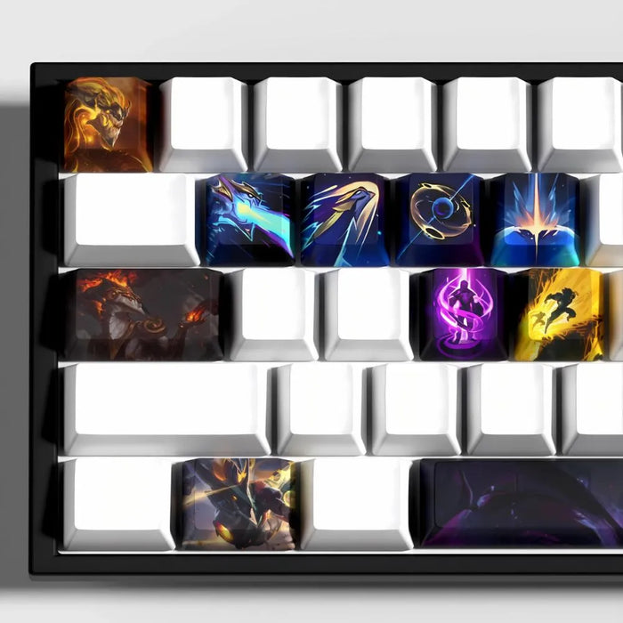 Der Sternendrache auf zwölf Tasten — Aurelion Sol League of Legends Tastenkappen – 12er-Set PBT-Tastenkappen
