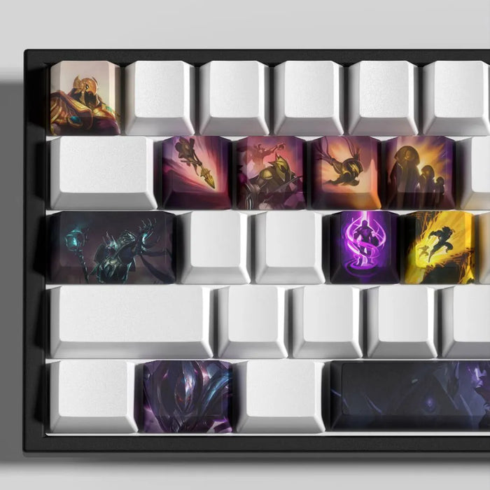 Shurima steigt aus dem Sand — Keycaps Azir League of Legends – 12er-Set PBT-Tasten für mechanische Tastaturen