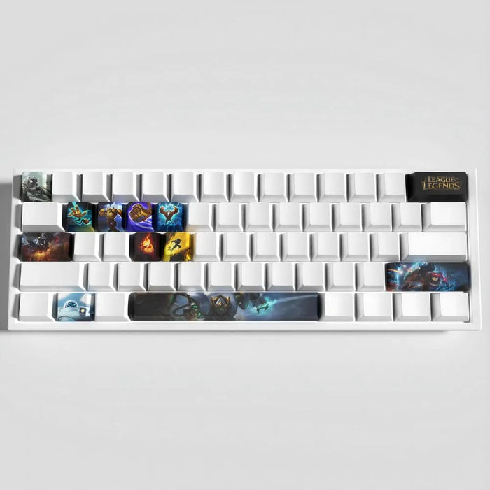 Ein Material für einen schweren Anschlag — Keycaps Blitzcrank League of Legends – Set mit 12 PBT-Tasten für mechanische Tastaturen