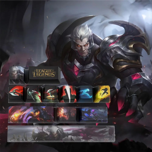 Darius League of Legends Keycaps – Set of 12 PBT Keycaps for Mechanical Keyboards 