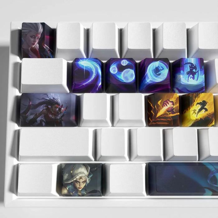 Midnight blue and silver: the lunar palette — Keycaps League of Legends Diana - Exclusive Set 12 Keys in PBT