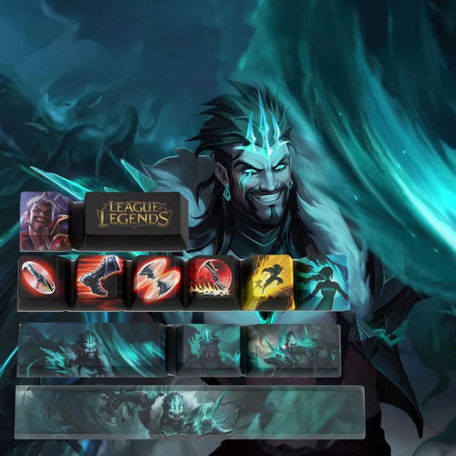 League of Legends Draven Keycaps for Mechanical Keyboards – Exclusive 12-Key Set 