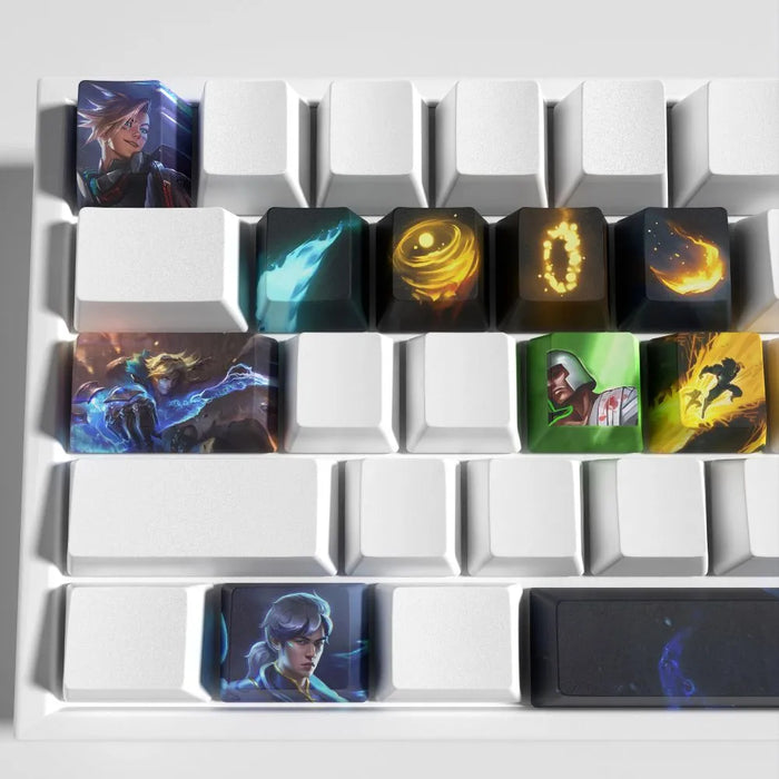 Ezreal, der Champion, den man zuerst nimmt — League of Legends Ezreal Keycaps – 12er Set für mechanische Tastaturen