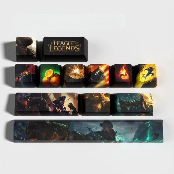 What the set does not do — League of Legends Gangplank PBT Keycaps for Mechanical Keyboard