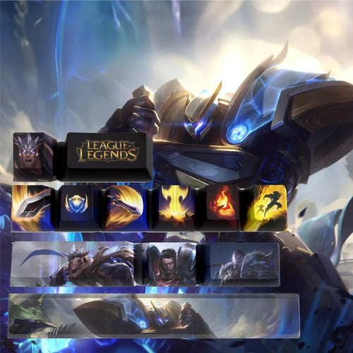 League of Legends Garen keycaps in PBT for Mechanical Keyboards 