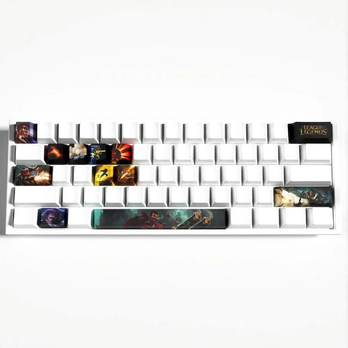 Die matte Körnung im Alltag — League of Legends Keycaps für mechanische Tastaturen