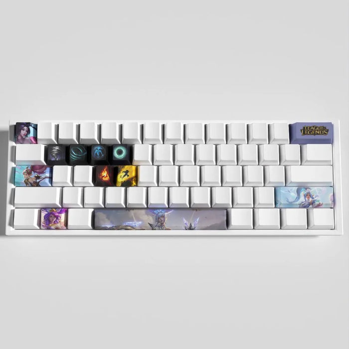 Reihe für Reihe: das OEM-Profil in der Praxis — Janna League of Legends Keycaps – 12er-Set PBT-Tastenkappen für mechanische Tastaturen