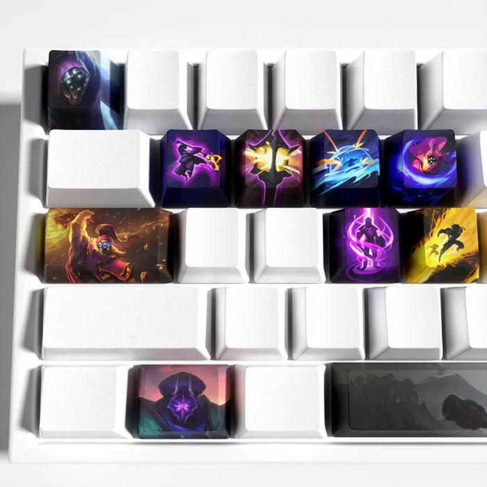 The Grandmaster at Arms and his lamppost — Jax Keycaps League of Legends – Set of 12 PBT Keycaps for Mechanical Keyboards
