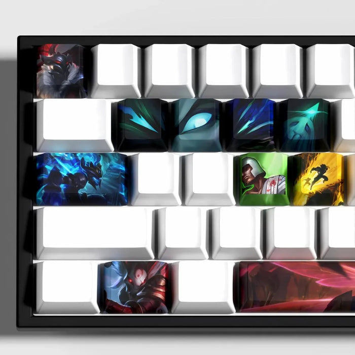 Die Speerin der Rache unter der linken Hand — Kalista League of Legends Tastenkappen – 12er-Set PBT-Tastenkappen