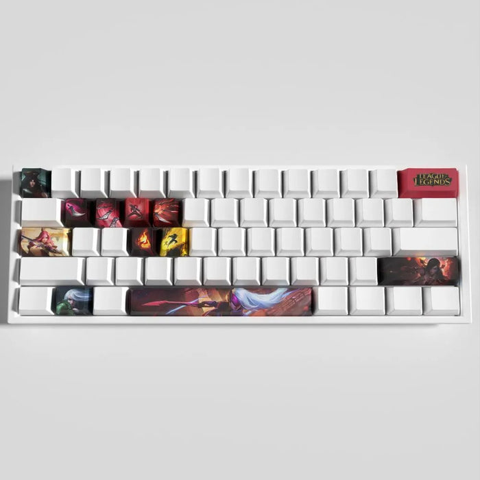 Exactly what the twelve-keycap kit covers — Katarina Keycaps League of Legends – Set of 12 PBT Keycaps for Mechanical Keyboard