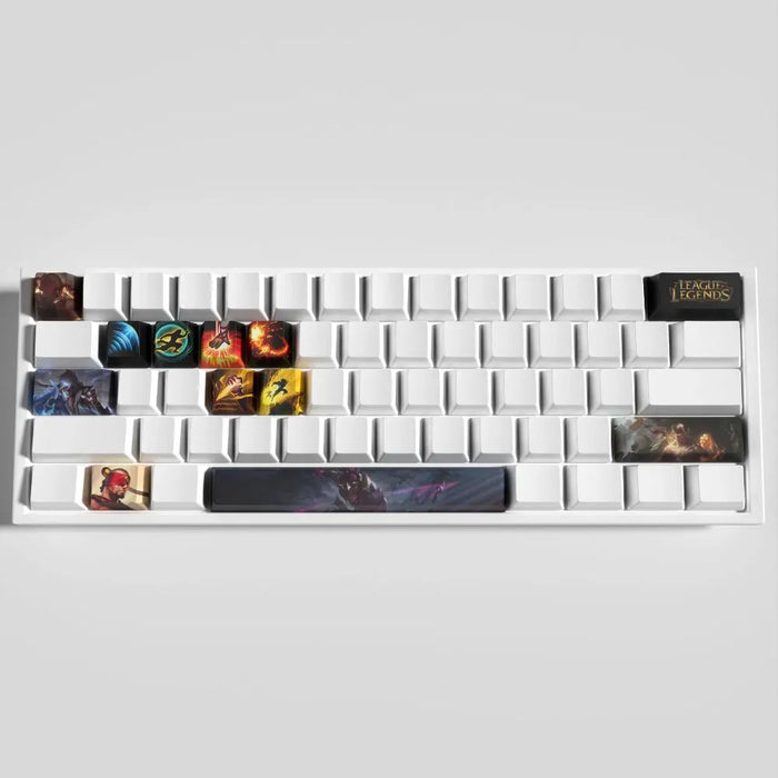 A dark palette: legibility, wear and fitting — Lee Sin Keycaps for Mechanical Keyboards – League of Legends, Unique Style