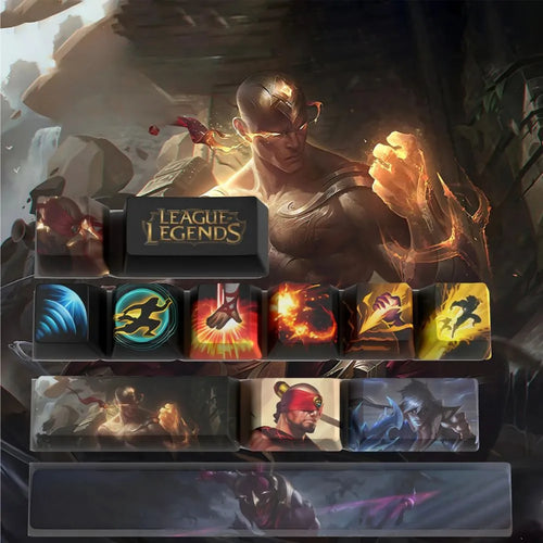 Lee Sin Keycaps for Mechanical Keyboards – League of Legends, Unique Style 