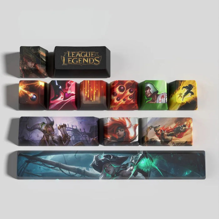 What the set does not change about your keyboard — Miss Fortune Keycaps for Mechanical Keyboards – 12 Keys PBT
