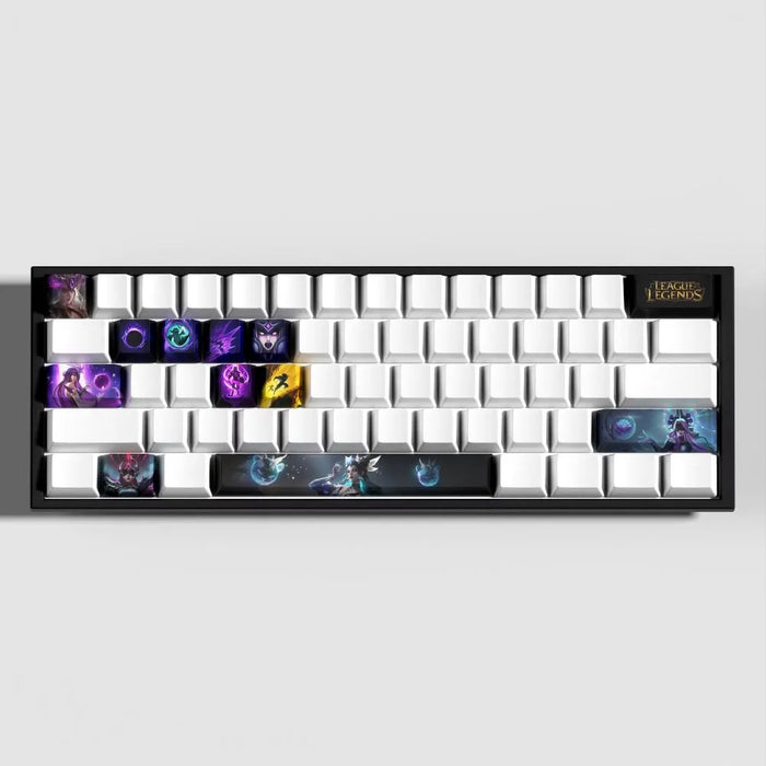 Dunkles Violett und Details, die scharf bleiben müssen — League of Legends Syndra Keycaps – Perfekter Stil und Komfort